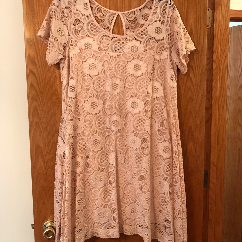 Plus size 2XL Cocktail dress Champaign color